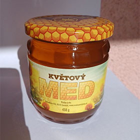 Med květový z období květu slunečnice 450 g