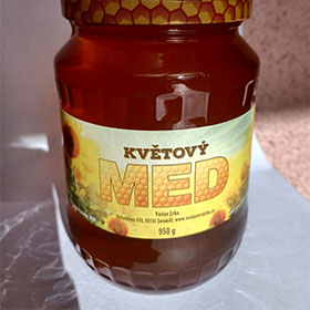 Med květový z období květu slunečnice 950 g